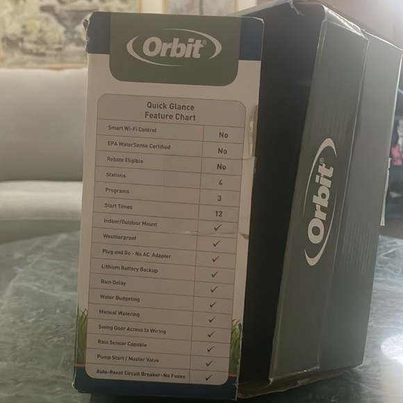 Orbit 4 Station Easy-Set Logic Sprinkler Timer Indoor/Outdoor - Picture 4 of 13
